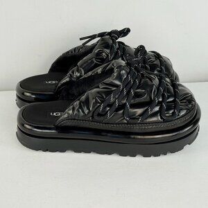 Women 7 - UGG HI Shine Spaceslider Slide Black Sandal